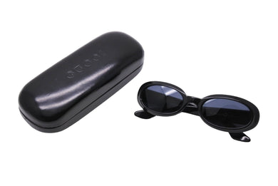 GUCCI グッチ サングラス 眼鏡 Gロゴエンブレム ラウンドフレーム 2419 サイズ51□20 ブルー ブラック 美品 中古 65258