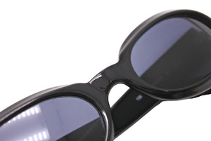 GUCCI グッチ サングラス 眼鏡 Gロゴエンブレム ラウンドフレーム 2419 サイズ51□20 ブルーブラック 美品 中古 65258 