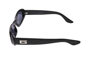 GUCCI グッチ サングラス 眼鏡 Gロゴエンブレム ラウンドフレーム 2419 サイズ51□20 ブルーブラック 美品 中古 65258 