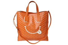 画像をギャラリービューアに読み込む, 新品同様 GOYARD ゴヤール サックヴォルテール トートバッグ ショルダーバッグ 2WAY マーカージュアート スマイル PVC レザー 中古 65261