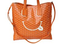 画像をギャラリービューアに読み込む, 新品同様 GOYARD ゴヤール サックヴォルテール トートバッグ ショルダーバッグ 2WAY マーカージュアート スマイル PVC レザー 中古 65261