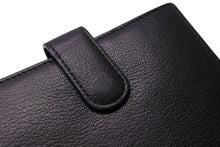 Load image into Gallery viewer, CHANEL シャネル 二つ折り財布 カメリア ココマーク ラムスキン Wホック 15番台 2011年 ブラック ゴールド金具 美品 中古 65265
