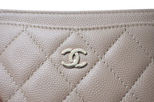 画像をギャラリービューアに読み込む, 極美品 CHANEL シャネル カードケース ココマーク シリアルランダム キャビアスキン ベージュ ゴールド金具 中古 65269