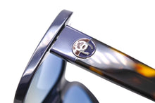 Load image into Gallery viewer, CHANEL シャネル サングラス 眼鏡 ココマーク 5322-A サイズ57□18 135 ネイビー パープル 美品 中古 65277