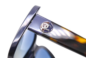 CHANEL シャネル サングラス 眼鏡 ココマーク 5322-A サイズ57□18 135 ネイビー パープル 美品 中古 65277
