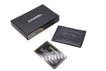 Load image into Gallery viewer, CHANEL シャネル ココマーク カードケース 6番台 フランス製 キャビアスキン ブラック 良品 中古 65279