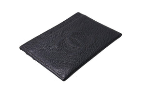 CHANEL シャネル ココマーク カードケース 6番台 フランス製 キャビアスキン ブラック 良品 中古 65279