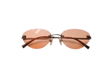 Load image into Gallery viewer, CHANEL シャネル サングラス 眼鏡 ココマーク リムレス 4003 サイズ53□19 130 オレンジ 美品 中古 65282