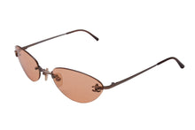 Load image into Gallery viewer, CHANEL シャネル サングラス 眼鏡 ココマーク リムレス 4003 サイズ53□19 130 オレンジ 美品 中古 65282