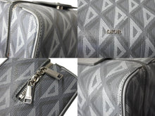 画像をギャラリービューアに読み込む, 極美品 Christian Dior クリスチャンディオール トイレタリーケース セカンドバッグ CDダイヤモンド 2ADCA418CDP シルバー金具 グレー 中古 65283