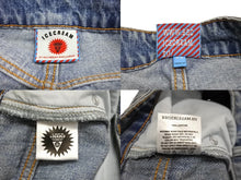 画像をギャラリービューアに読み込む, ICE CREAM アイスクリーム DENIM PANTS デニムパンツ フロントドッグ サイズ34 ブルー 美品 中古 65284