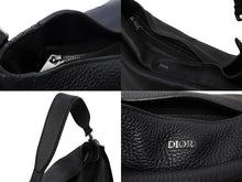 Load image into Gallery viewer, Dior Homme ディオールオム サドル メッセンジャー 2wayショルダーバッグ 29-BO-1220 グレインドカーフスキン 美品 中古 65285