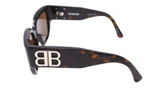 Load image into Gallery viewer, 極美品 BALENCIAGA バレンシアガ サングラス サイズ55◻︎19-125 M BB0323SK サイドロゴ ブラウン 中古 65288