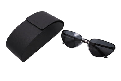 PRADA プラダ サングラス 眼鏡 SPR57W キャットアイ サイドロゴ ブラック ホワイト サイズ62□16 美品 中古 65292