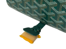 画像をギャラリービューアに読み込む, 新品未使用 GOYARD ゴヤール トラベルウォッチケース ダブル MONETUMMLTY09CL09P レザー PVC グリーン シルバー金具 中古 65295