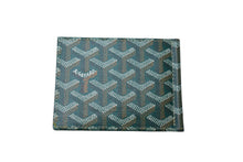 Load image into Gallery viewer, 新品未使用 GOYARD ゴヤール 財布 サン トマ 二つ折り財布 STTHOMPMLTY09CL09P レザー PVC グリーン シルバー金具 中古 65300