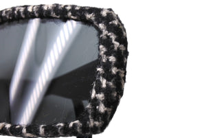 CHANEL シャネル サングラス ゴーグル ココマーク 刺繍 2021AW ツイード ブラック ホワイト レッド シルバー金具 美品 中古 65301