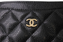 画像をギャラリービューアに読み込む, 未使用品 CHANEL シャネル クラシック カードケース ココマーク キャビアスキン グレインドカーフスキン AP0213 ブラック ゴールド 中古 65302