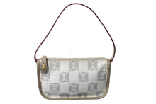 Load image into Gallery viewer, LOEWE ロエベ アナグラム ハンドバッグ ワンショルダーバッグ ポーチ キャンバス ゴールド金具 グレー 良品 中古 65306