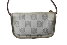 Load image into Gallery viewer, LOEWE ロエベ アナグラム ハンドバッグ ワンショルダーバッグ ポーチ キャンバス ゴールド金具 グレー 良品 中古 65306