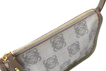 Load image into Gallery viewer, LOEWE ロエベ アナグラム ハンドバッグ ワンショルダーバッグ ポーチ キャンバス ゴールド金具 グレー 良品 中古 65306