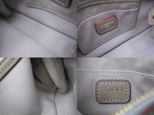 Load image into Gallery viewer, LOEWE ロエベ アナグラム ハンドバッグ ワンショルダーバッグ ポーチ キャンバス ゴールド金具 グレー 良品 中古 65306