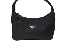 Load image into Gallery viewer, PRADA プラダ ホーボー ハンドバッグ ショルダーバッグ MV515 トライアングルロゴ テスートナイロン ブラック 美品 中古 65331