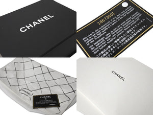極美品 CHANEL シャネル チェーンショルダーバッグ マトラッセ25 Wフラップラップ ラムスキン ブラックシルバー 18番台 中古 65332