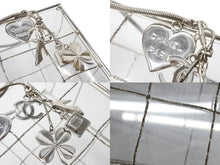 Load image into Gallery viewer, CHANEL シャネル ココマークアイコン アクリルケース ビーズ チェーンショルダーバッグ チャーム クリア シルバー金具 美品 中古 65333