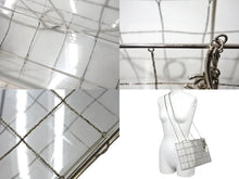 Load image into Gallery viewer, CHANEL シャネル ココマークアイコン アクリルケース ビーズ チェーンショルダーバッグ チャーム クリア シルバー金具 美品 中古 65333