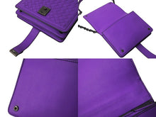 Load image into Gallery viewer, BOTTEGAVENETA ボッテガヴェネタ チェーンショルダーバッグ イントレチャート WS7490 手鏡 レザー パープル 美品 中古 65336