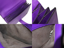 Load image into Gallery viewer, BOTTEGAVENETA ボッテガヴェネタ チェーンショルダーバッグ イントレチャート WS7490 手鏡 レザー パープル 美品 中古 65336