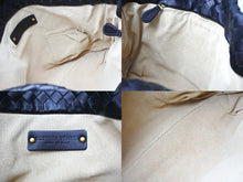 Load image into Gallery viewer, BOTTEGA VENETA ボッテガヴェネタ イントレチャート ハンドバッグ 162937 V00A2 1000 レザー ブラック ゴールド 美品 中古 65338
