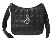 画像をギャラリービューアに読み込む, 極美品 Christian Dior クリスチャンディオール カナージュショルダーバッグ キルティング ナイロンラブリー ブラック 中古 65341