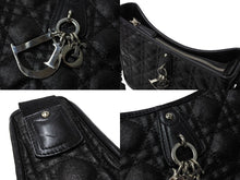 画像をギャラリービューアに読み込む, 極美品 Christian Dior クリスチャンディオール カナージュショルダーバッグ キルティング ナイロンラブリー ブラック 中古 65341