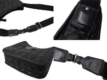 画像をギャラリービューアに読み込む, 極美品 Christian Dior クリスチャンディオール カナージュショルダーバッグ キルティング ナイロンラブリー ブラック 中古 65341