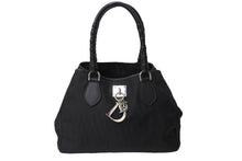 Load image into Gallery viewer, Christian Dior クリスチャンディオール トロッター柄 ラブリートートバック ブラック ナイロン 05-B0-0097 美品 中古 65343