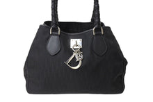 Load image into Gallery viewer, Christian Dior クリスチャンディオール トロッター柄 ラブリートートバック ブラック ナイロン 05-B0-0097 美品 中古 65343