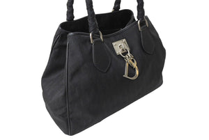 Christian Dior クリスチャンディオール トロッター柄 ラブリートートバック ブラック ナイロン 05-B0-0097 美品 中古 65343
