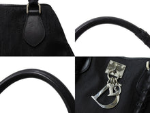 Load image into Gallery viewer, Christian Dior クリスチャンディオール トロッター柄 ラブリートートバック ブラック ナイロン 05-B0-0097 美品 中古 65343