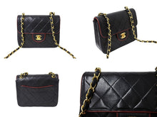 Load image into Gallery viewer, CHANEL シャネル ショルダーバッグ ココマーク 11番台 2007年 ミニマトラッセ ラムスキン ブラック ゴールド金具 美品 中古 65350