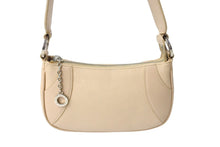 Load image into Gallery viewer, BVLGARI ブルガリ アクセサリーポーチ ショルダーバッグ レザー ベージュ シルバー金具 美品 中古 65355