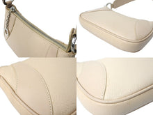 Load image into Gallery viewer, BVLGARI ブルガリ アクセサリーポーチ ショルダーバッグ レザー ベージュ シルバー金具 美品 中古 65355