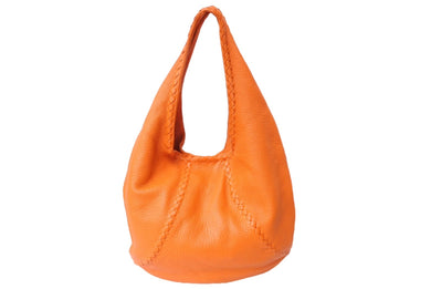 BOTTEGA VENETA ボッテガヴェネタ ワンショルダーバッグ ハンドバッグ BO2578360X レザー オレンジ 美品 中古 65356