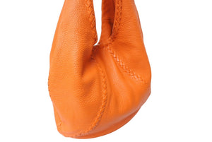 BOTTEGA VENETA ボッテガヴェネタ ワンショルダーバッグ ハンドバッグ BO2578360X レザー オレンジ 美品 中古 65356