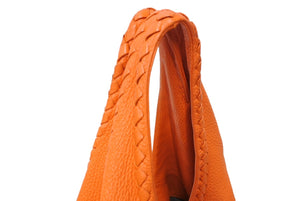 BOTTEGA VENETA ボッテガヴェネタ ワンショルダーバッグ ハンドバッグ BO2578360X レザー オレンジ 美品 中古 65356