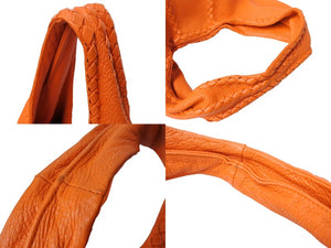 BOTTEGA VENETA ボッテガヴェネタ ワンショルダーバッグ ハンドバッグ BO2578360X レザー オレンジ 美品 中古 65356