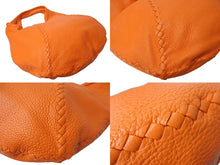 Load image into Gallery viewer, BOTTEGA VENETA ボッテガヴェネタ ワンショルダーバッグ ハンドバッグ BO2578360X レザー オレンジ 美品 中古 65356