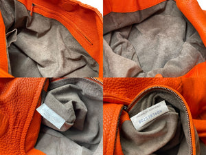 BOTTEGA VENETA ボッテガヴェネタ ワンショルダーバッグ ハンドバッグ BO2578360X レザー オレンジ 美品 中古 65356