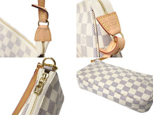 Load image into Gallery viewer, 極美品 LOUIS VUITTON ルイヴィトン ポシェットアクセソワール アクセサリーポーチ ダミエ ハンドバッグ N51986 ホワイト 中古 65362